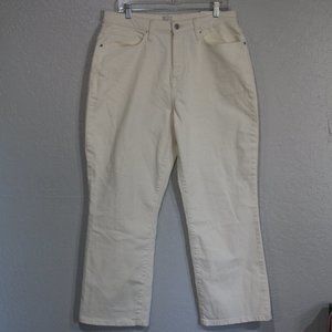 A New Day Jeans White Straight Leg 14R